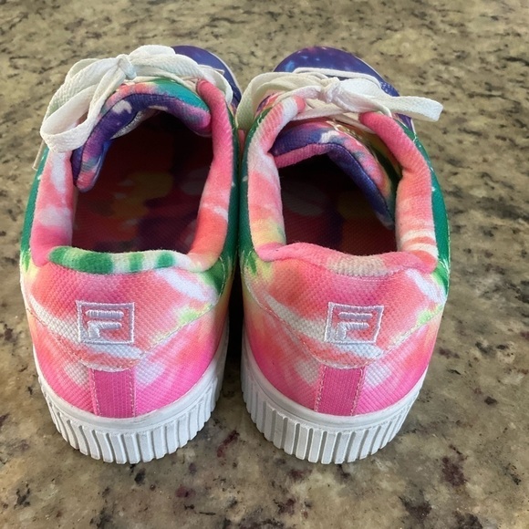 Fila Sandblast Low Tie Dye Womens Flatform Trainers size 8.5 - Picture 5 of 11